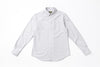 Oxford Button Down Shirt in Blue Grey Front View