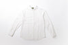 Seersucker Button Down Shirt in White Front View