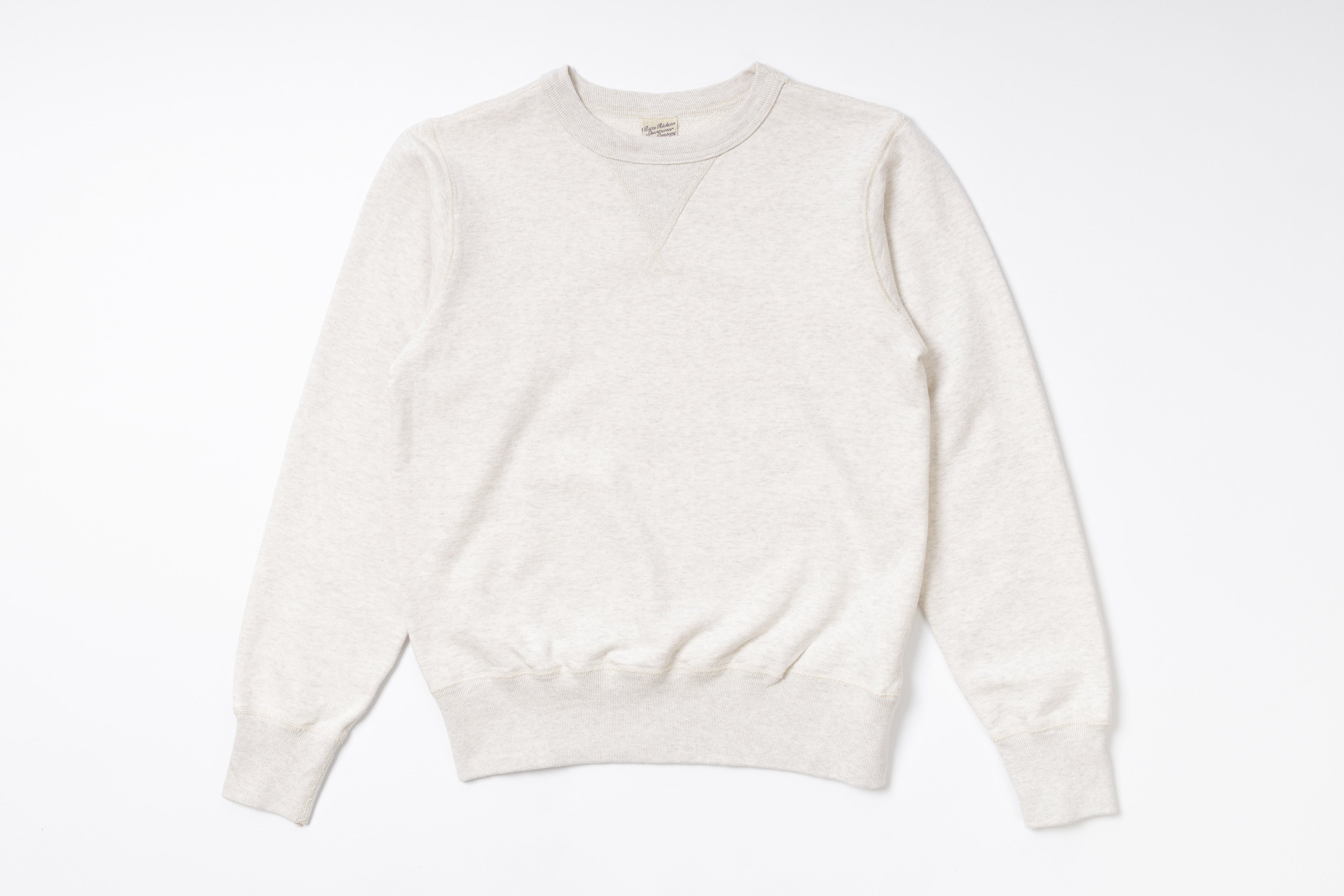 Plain Sweatshirt in Oatmeal Front View