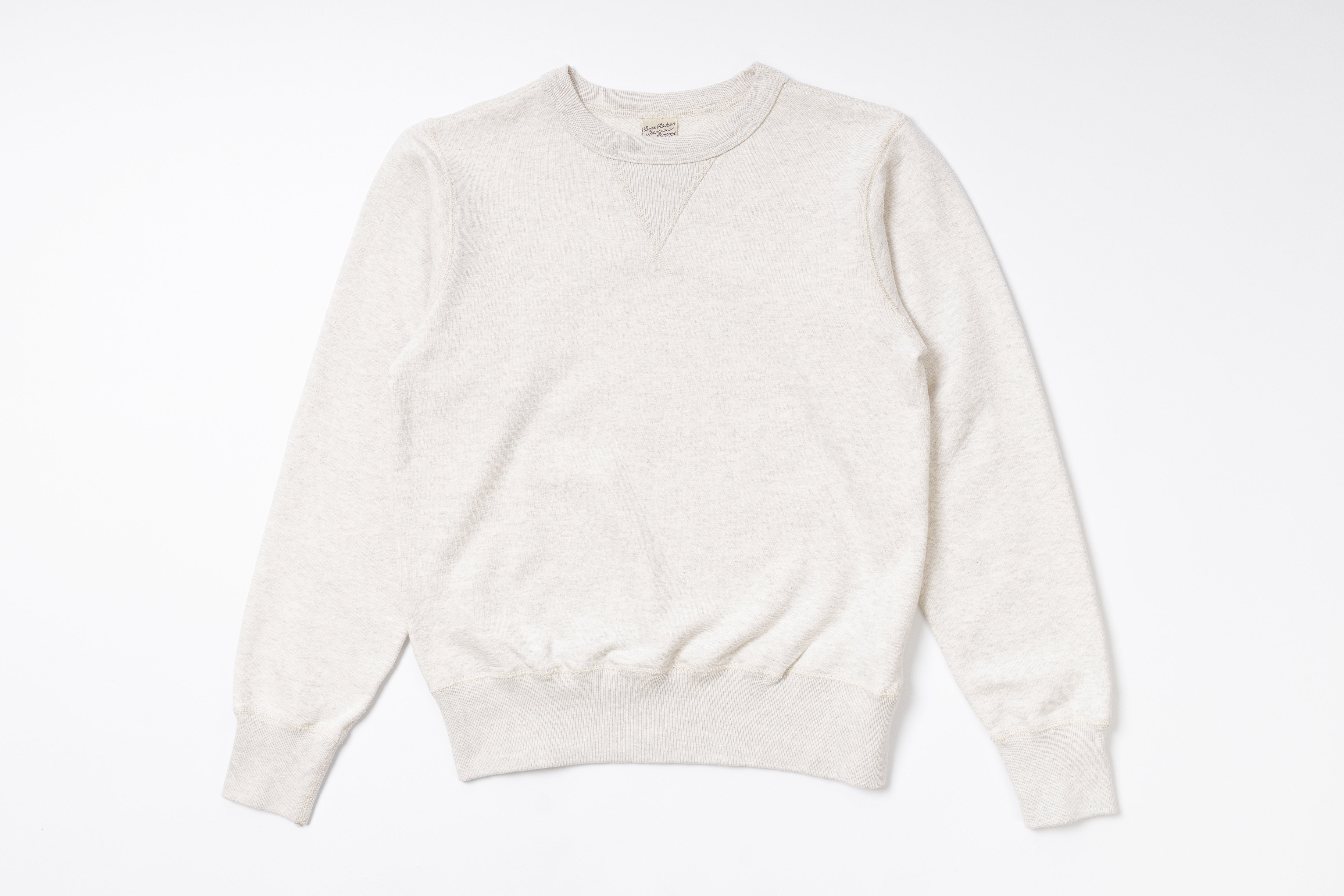 Plain Sweatshirt in Oatmeal Front View