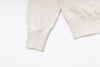 Plain Sweatshirt in Oatmeal Sleeve View