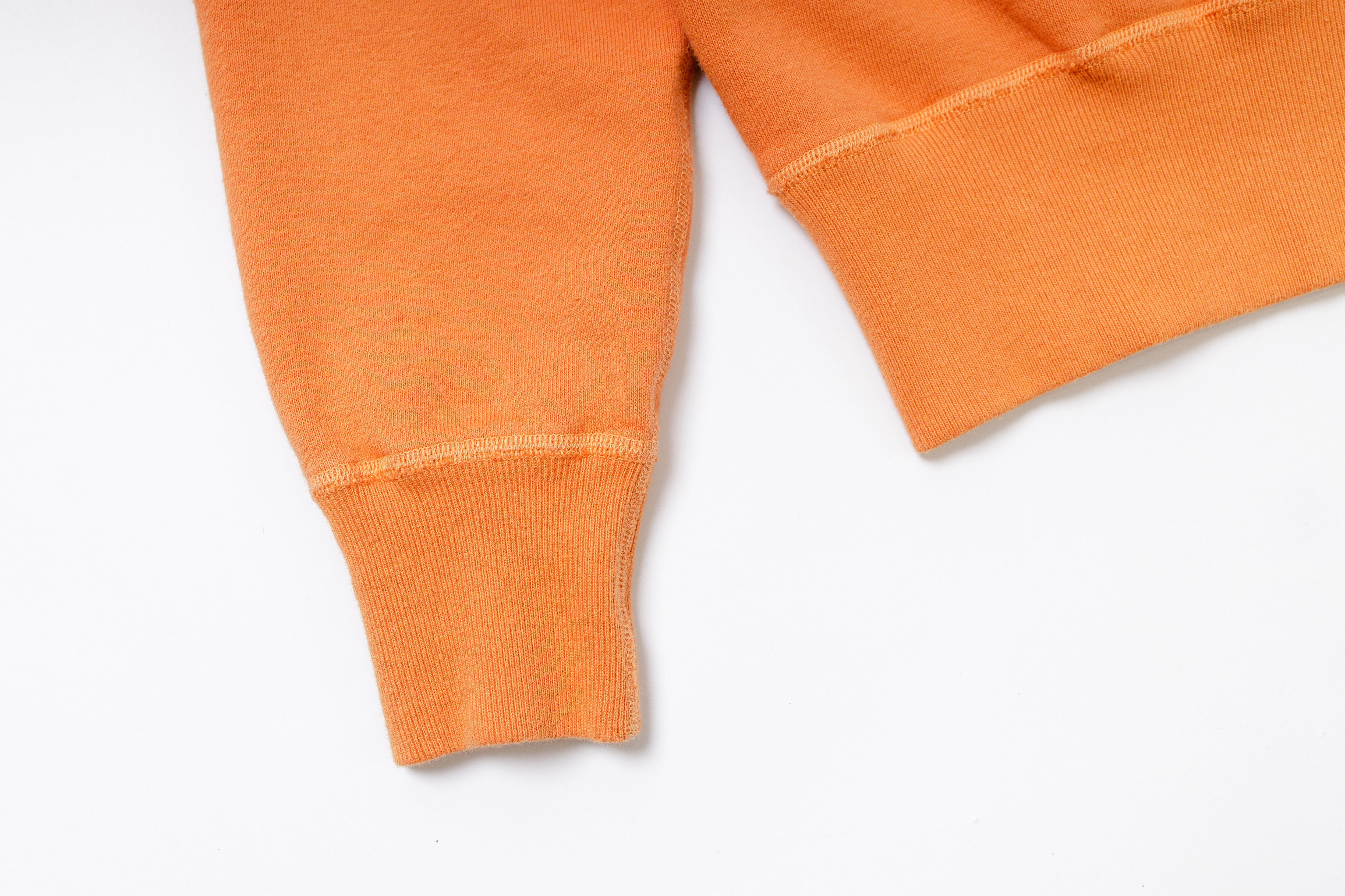 Plain Sweatshirt in Orange Sleeve View