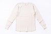 White long-sleeve shirt on a light gray background