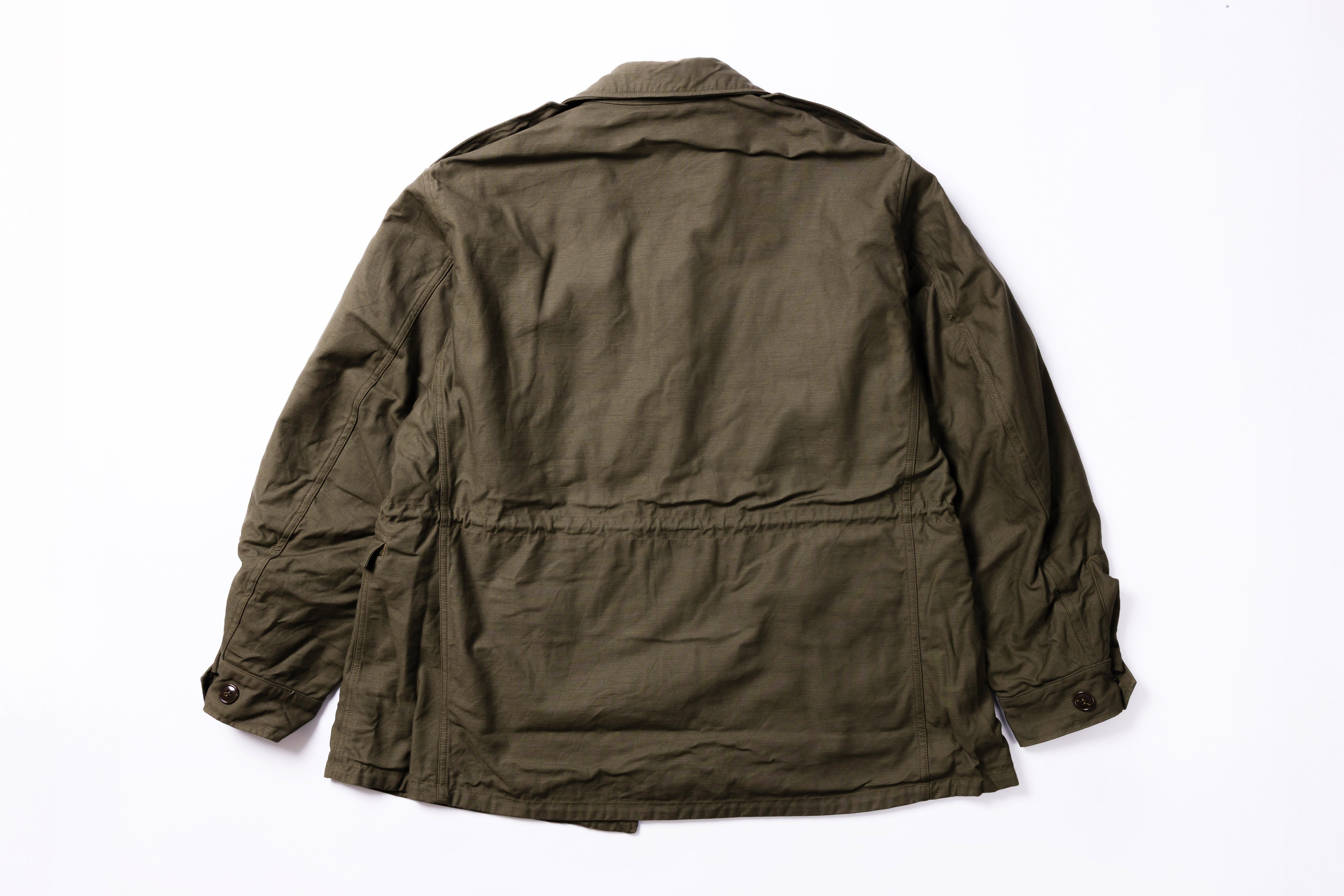 Green jacket on a white background