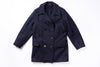 Navy blue coat on a white background