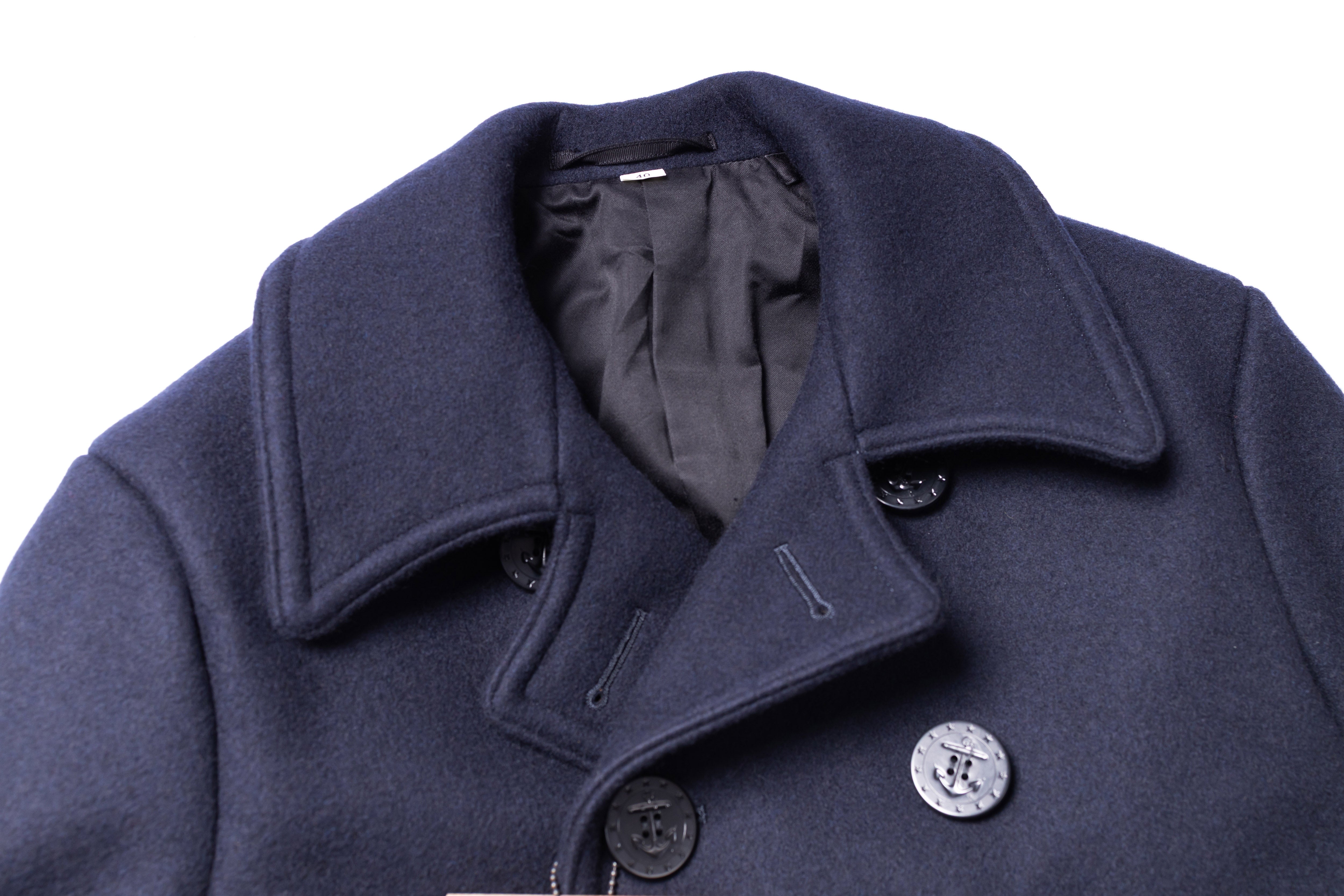 BUZZ RICKSON'S - U.S. Navy Pea Coat in Navy