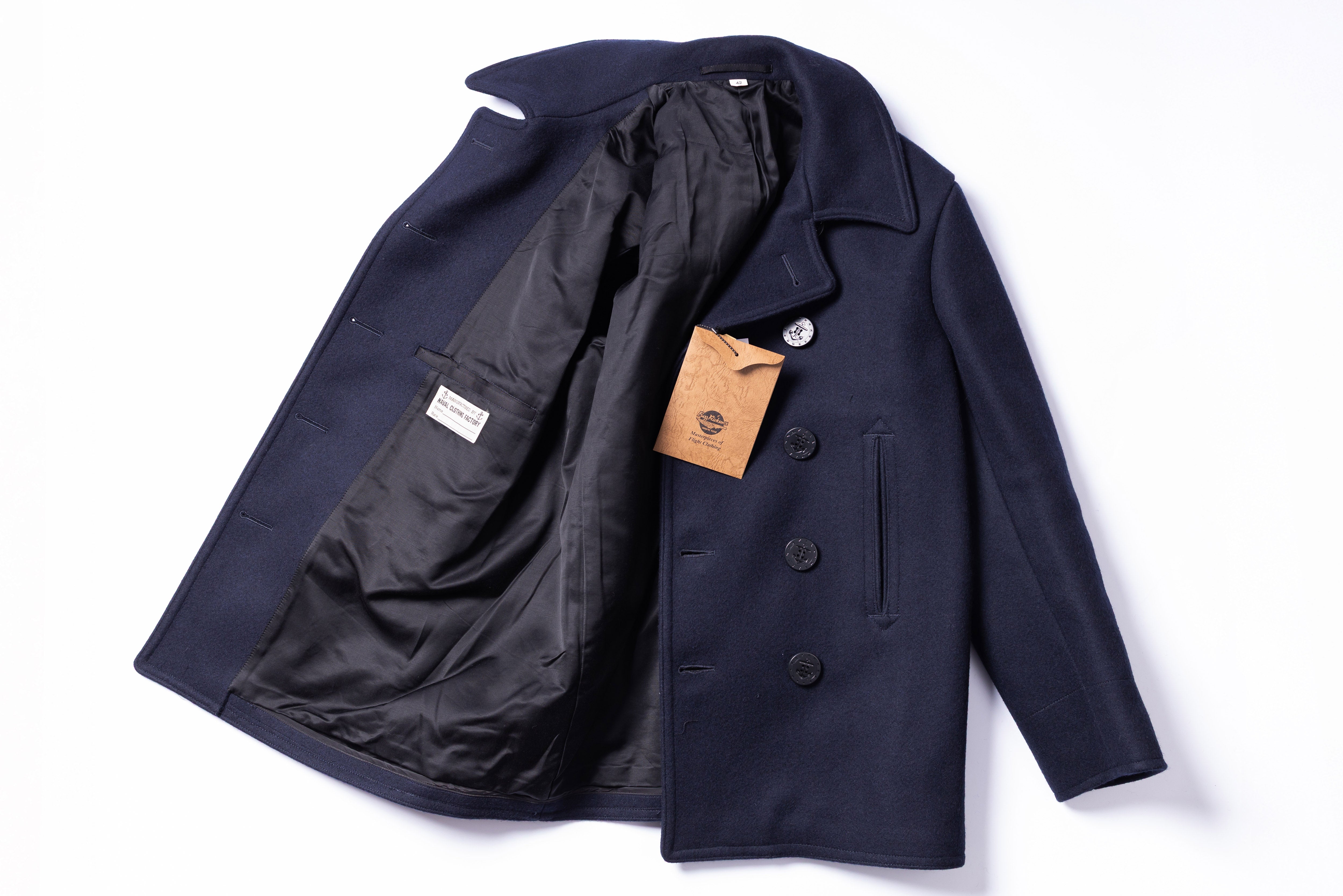 BUZZ RICKSON'S - U.S. Navy Pea Coat in Navy