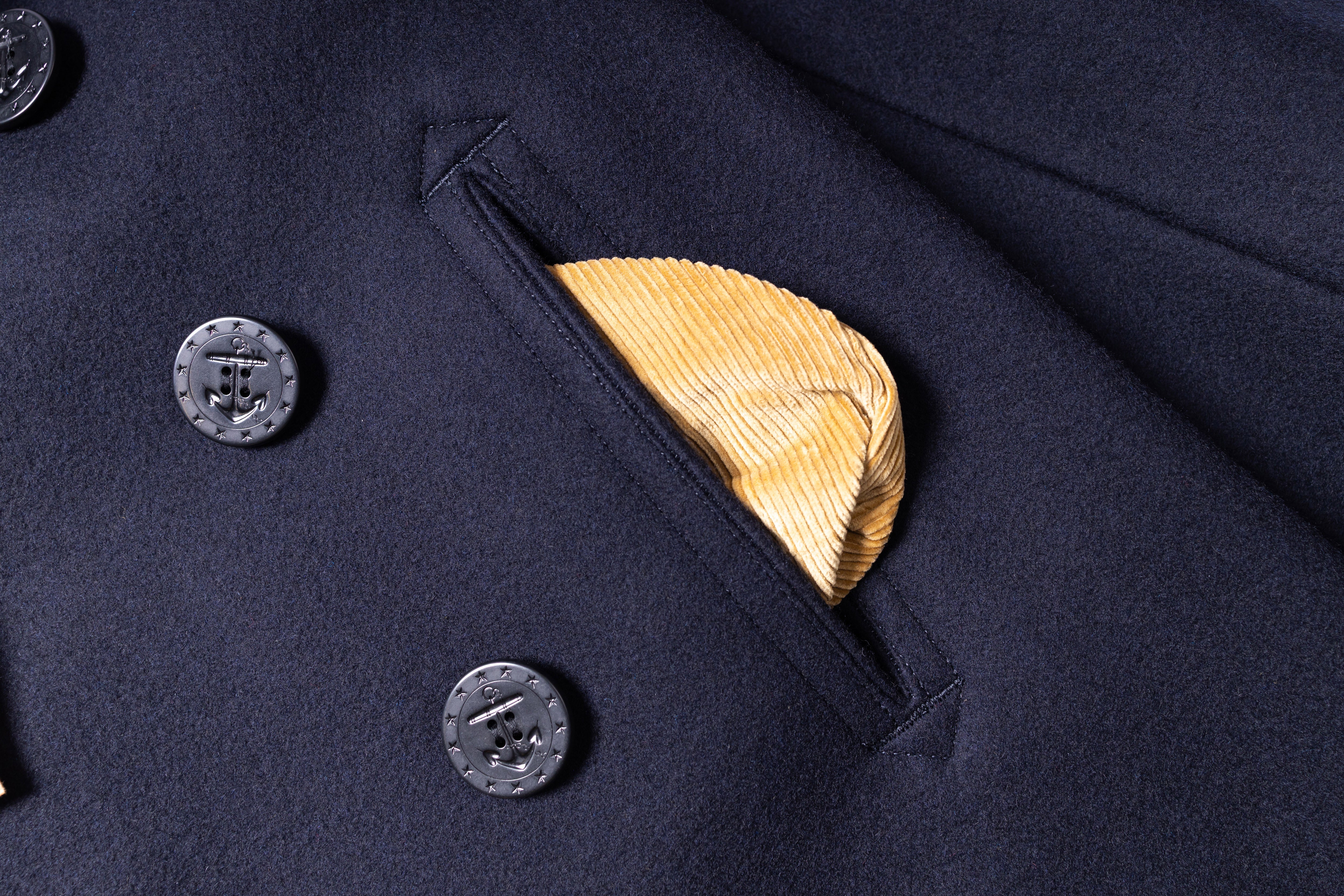BUZZ RICKSON'S - U.S. Navy Pea Coat in Navy