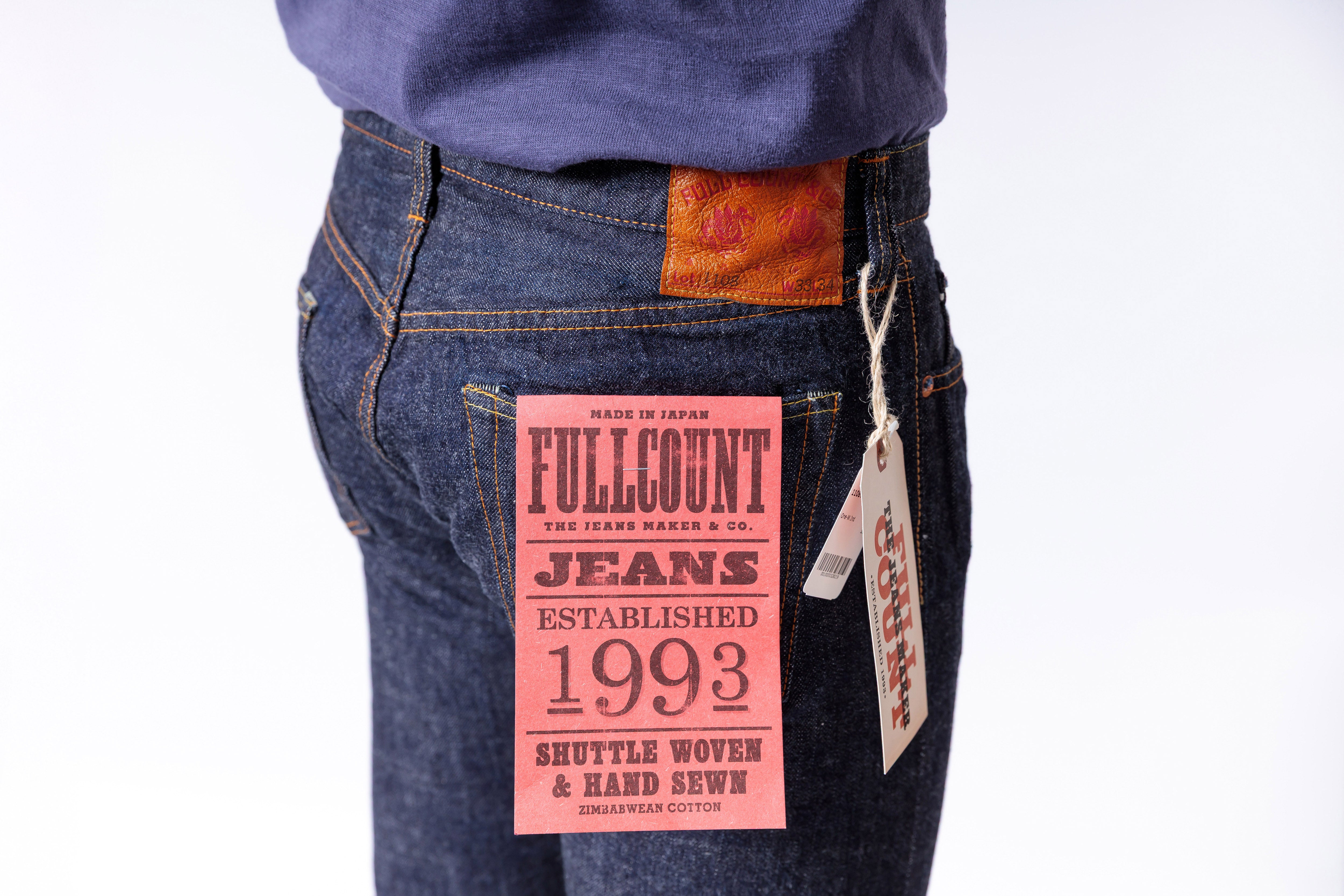 FULLCOUNT - 1108W 13.7oz Slim Straight Jeans One Wash