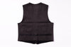 Dark gray vest on a white background