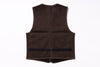 Brown vest on a white background