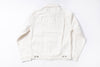 White Denim Jacket Back View