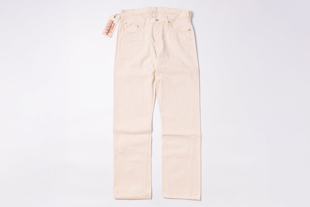 Beige pants on a white background