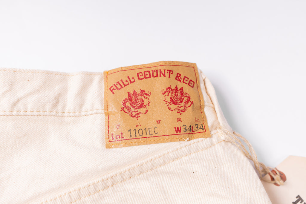 Close-up of a label on a white background