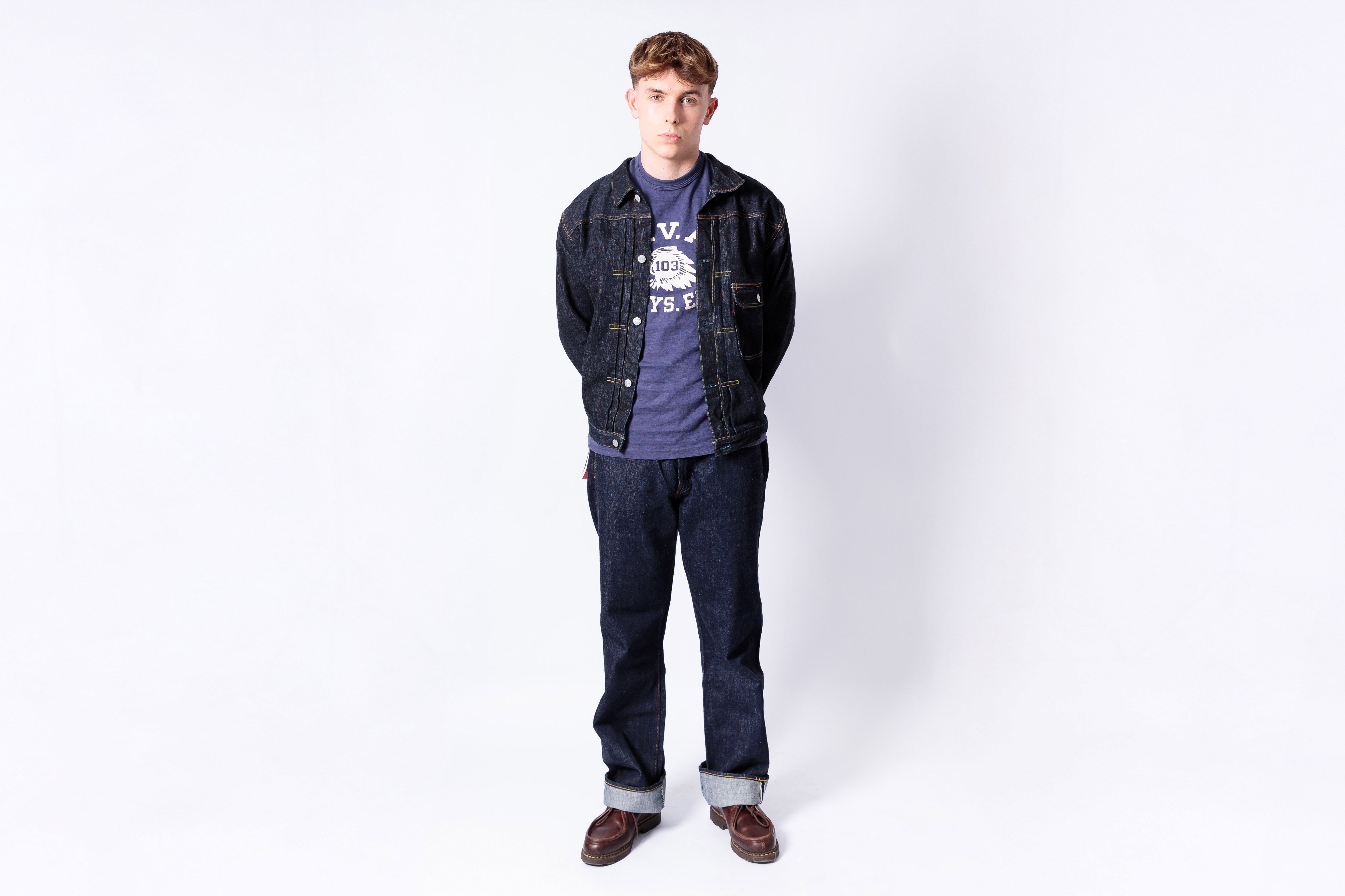 FULLCOUNT - 0105W 13.7oz Wide Straight Jeans One Wash