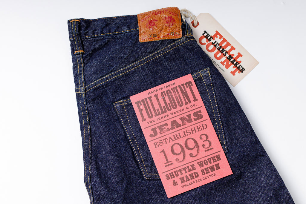 Wide Straight Jeans One Wash Zoomed in Folded View