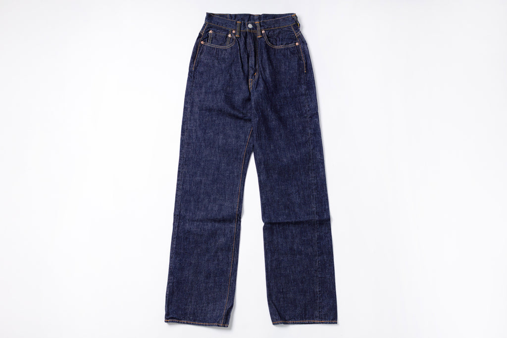 Womens' Wide Straight "MONROE" Jeans in Dark Indigo Front View