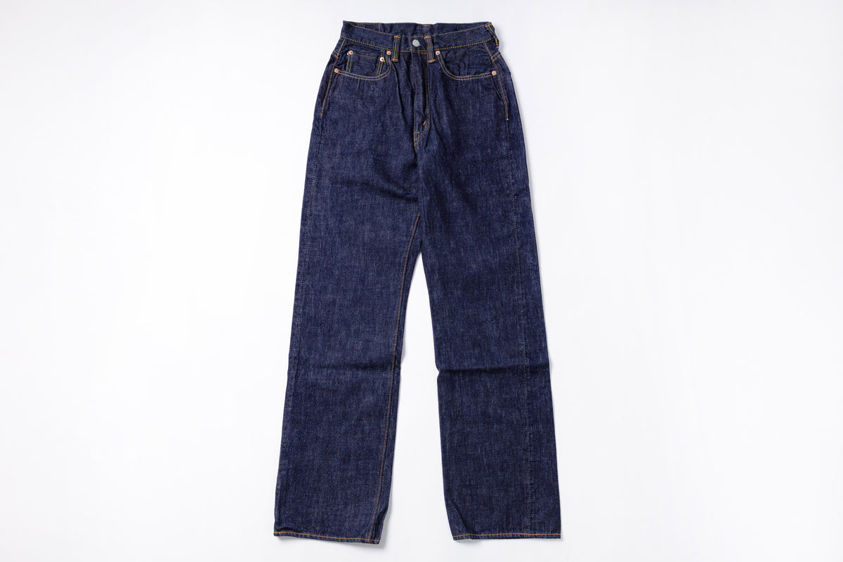 Womens' Wide Straight "MONROE" Jeans in Dark Indigo Front View