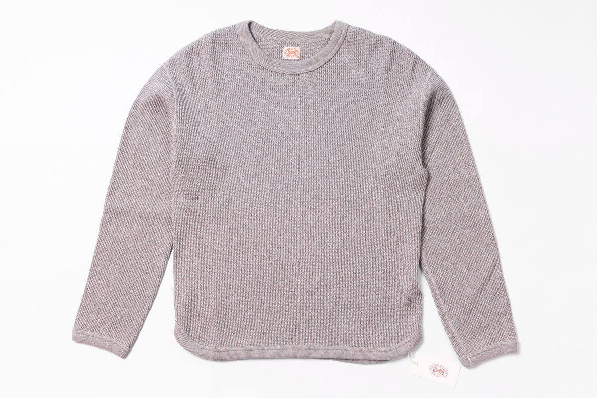 Gray long-sleeve shirt on a white background