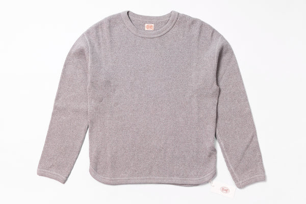 Gray long-sleeve shirt on a white background