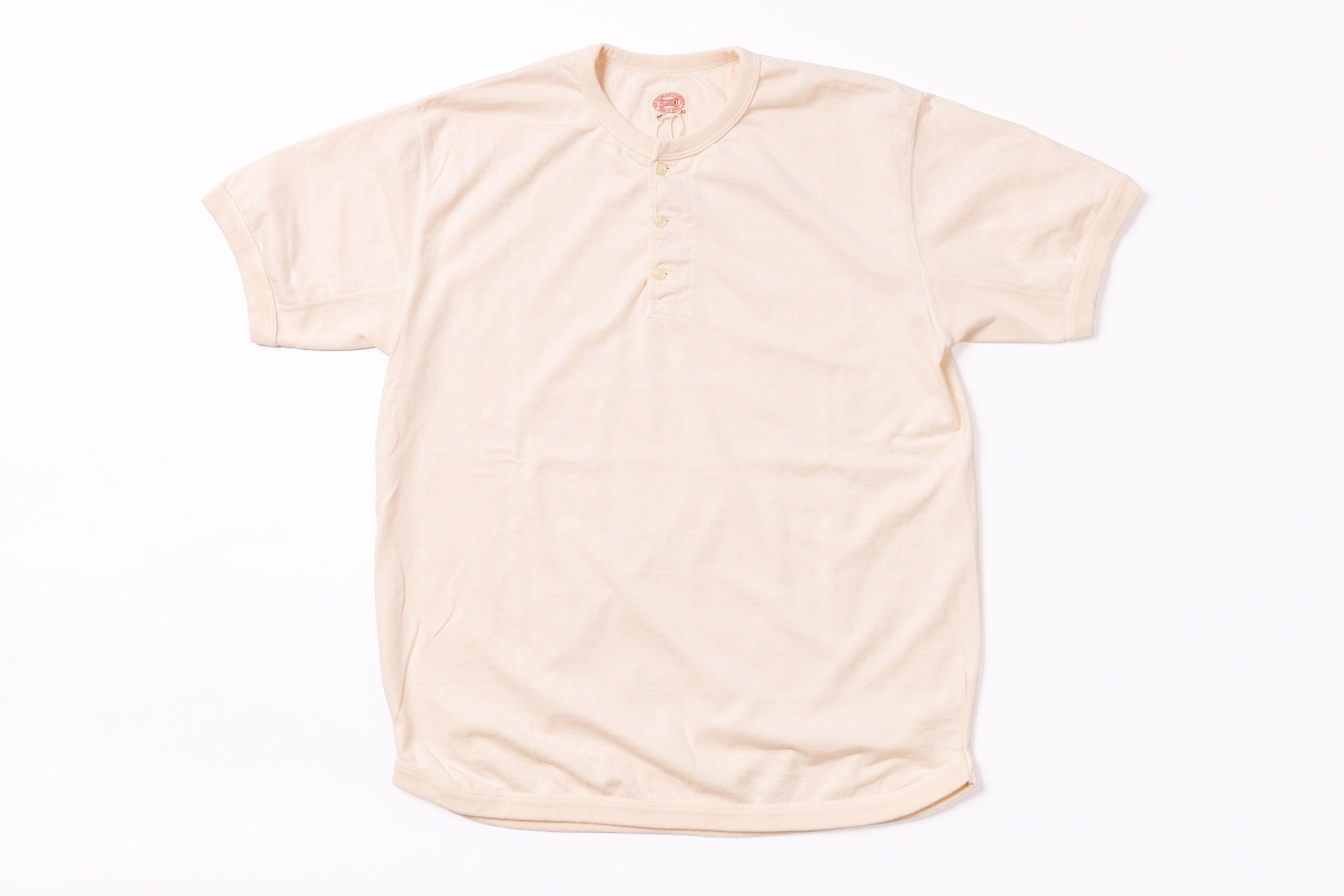 Ecru T-shirt on a white background