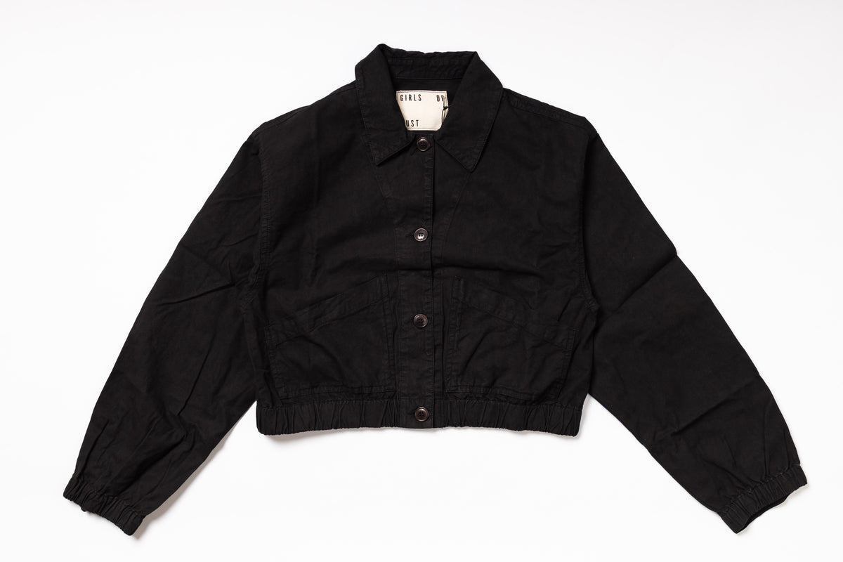 Black jacket on a white background