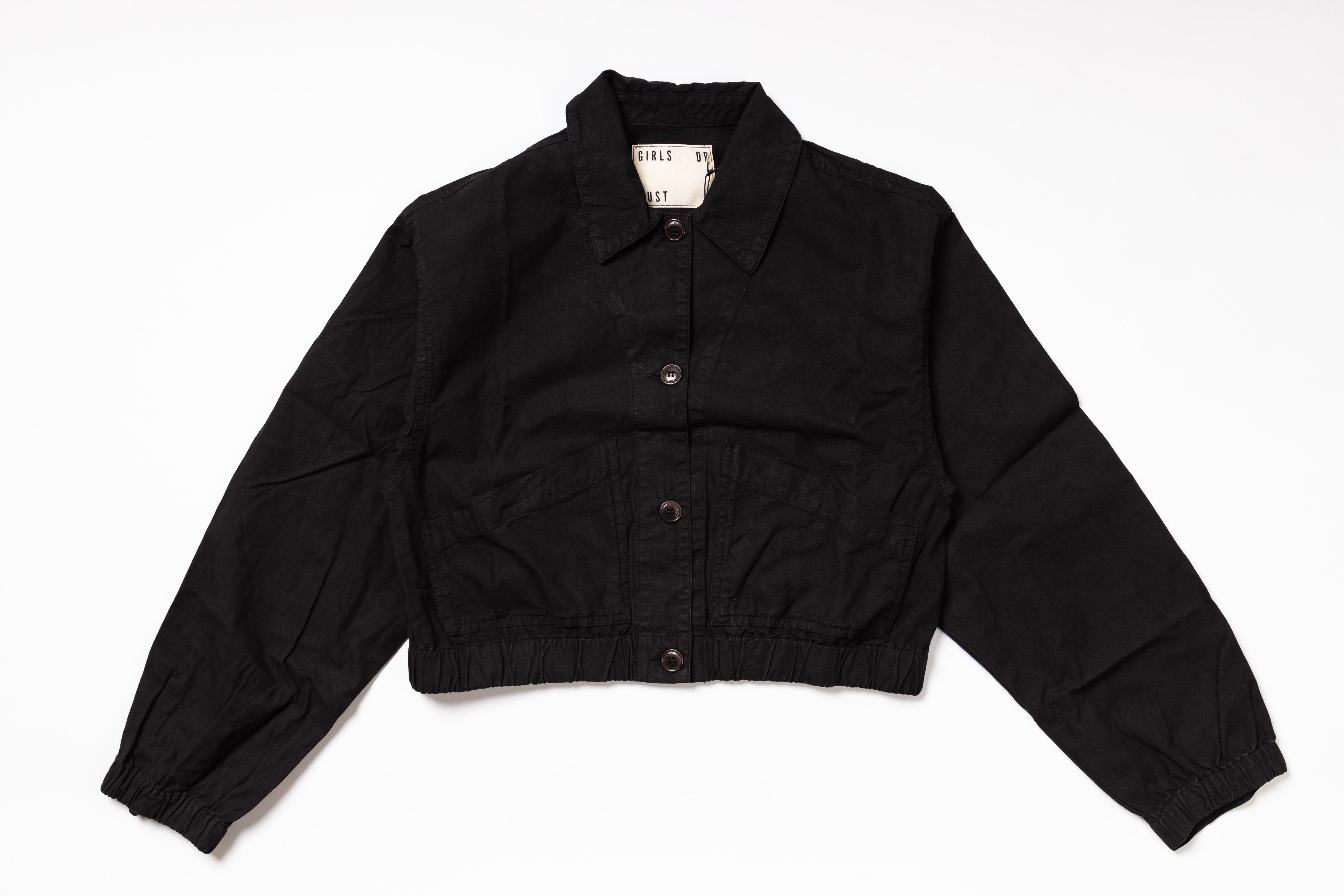Black jacket on a white background