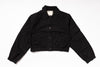 Black jacket on a white background