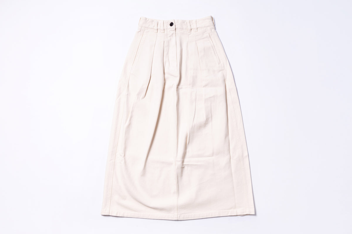 Beige skirt on a white background