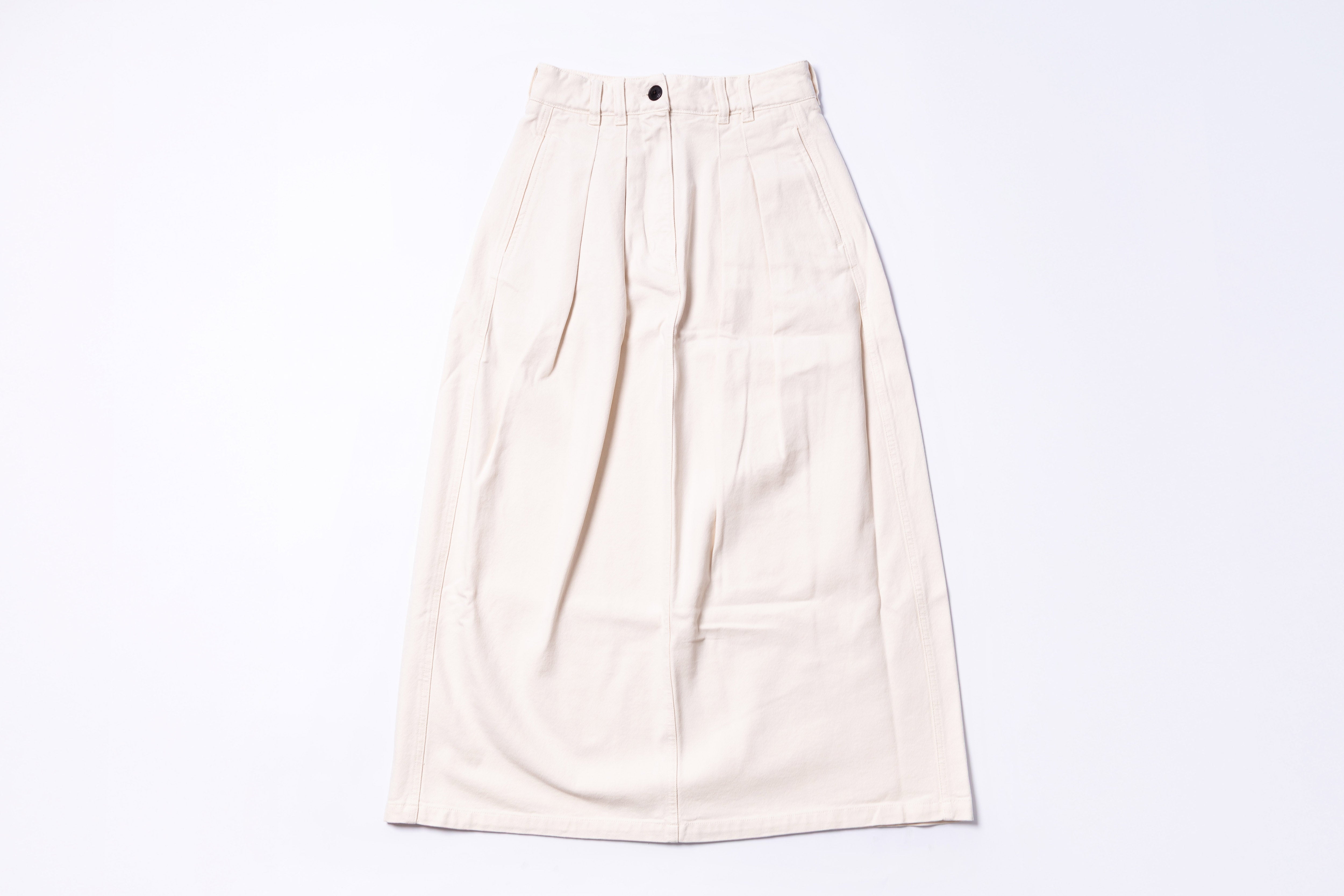 Beige skirt on a white background