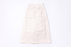 White skirt on a white background