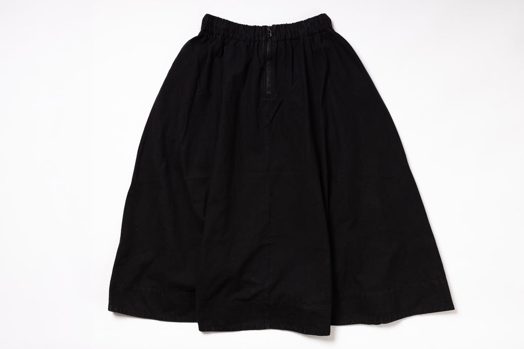 Black skirt on a white background