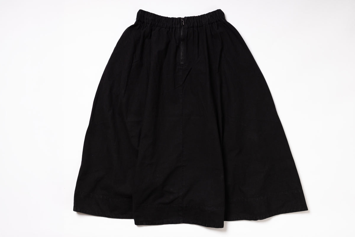 Black skirt on a white background