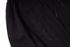 Close-up of a black jacket with a pocket on a white background