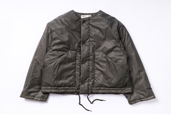 Dark green jacket on a white background