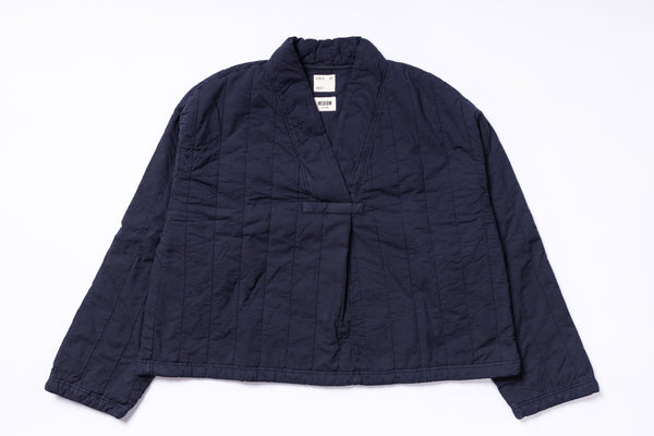 Navy blue jacket on a white background