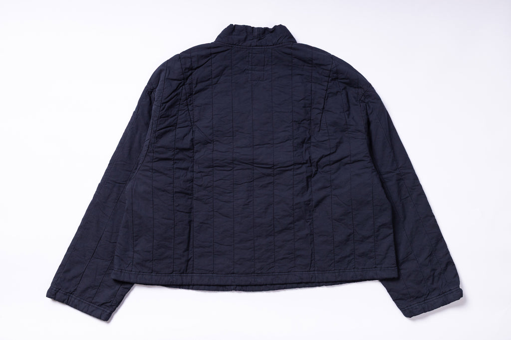 Dark blue jacket on a white background