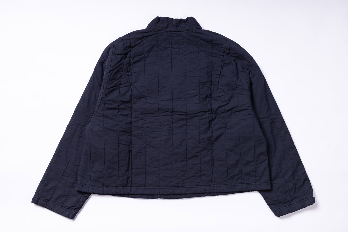 Dark blue jacket on a white background