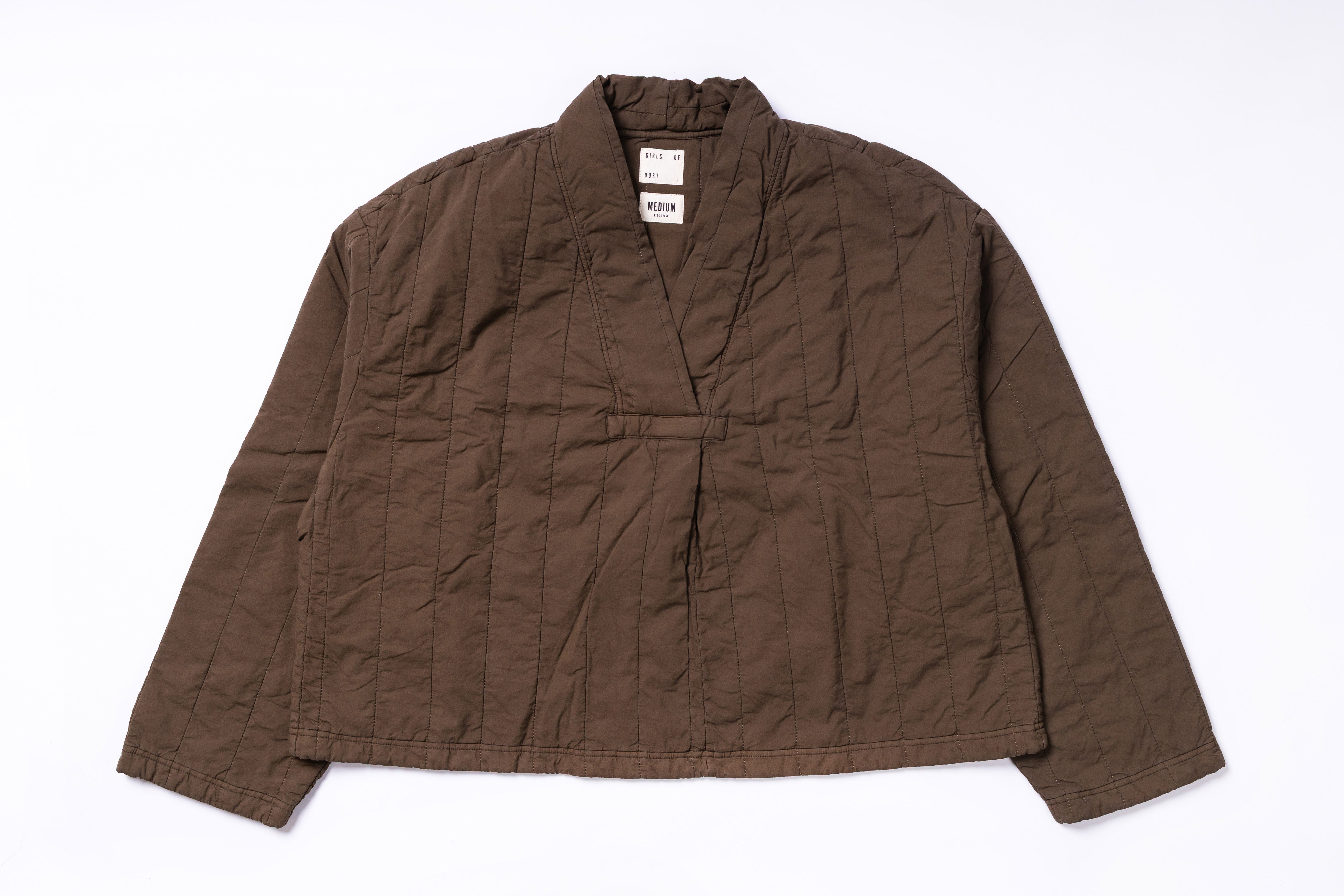 Brown jacket on a white background