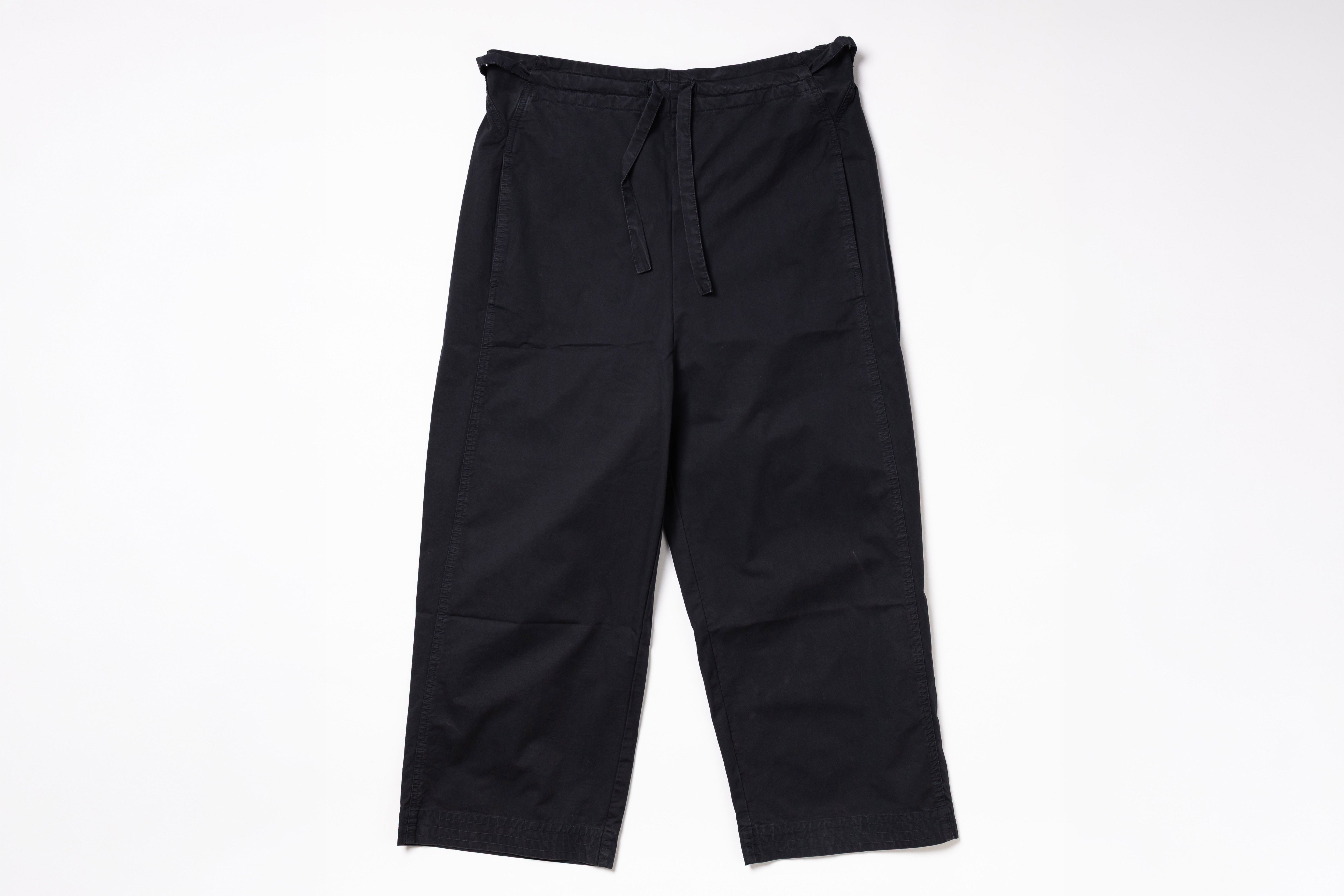 Black pants on a white background