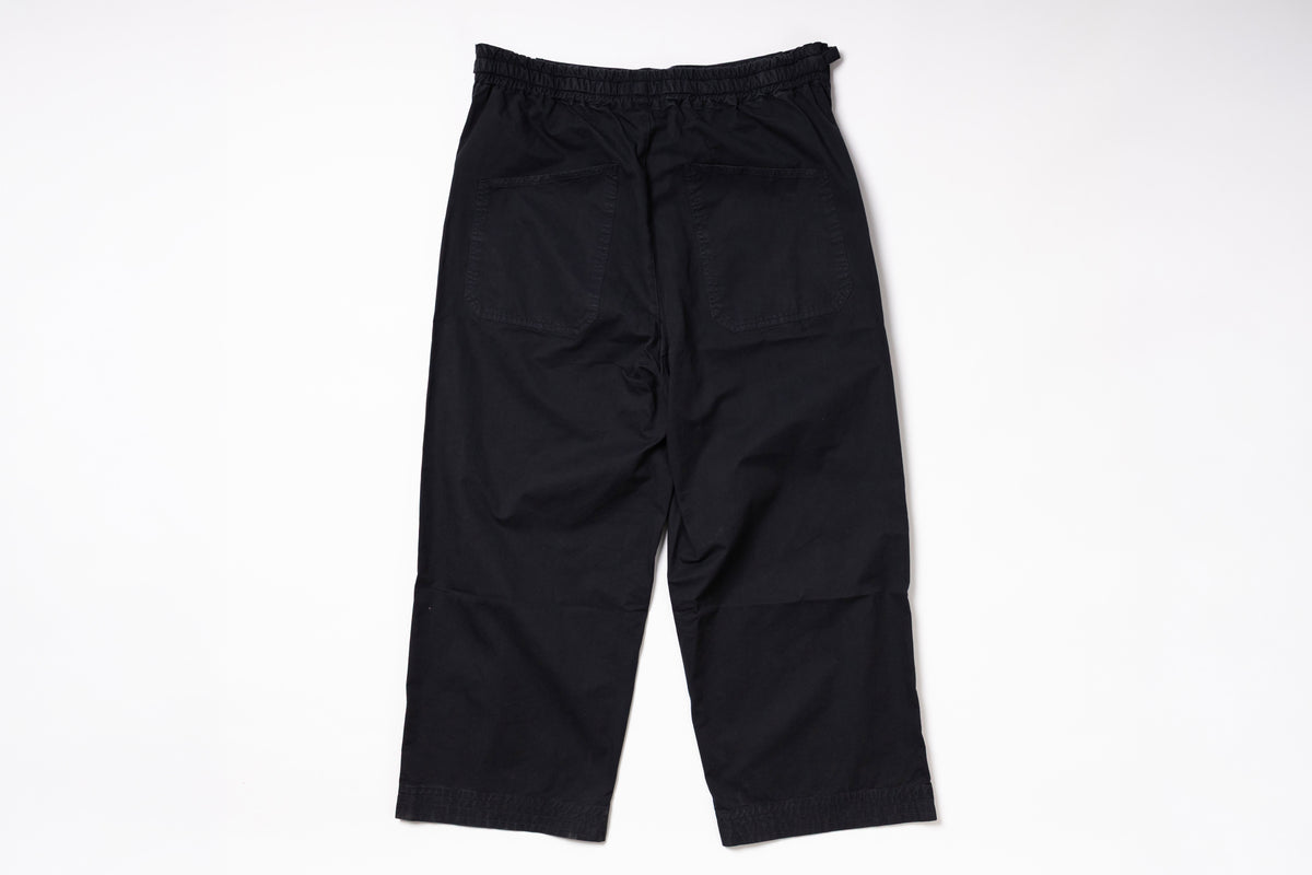 Navy pants on a white background
