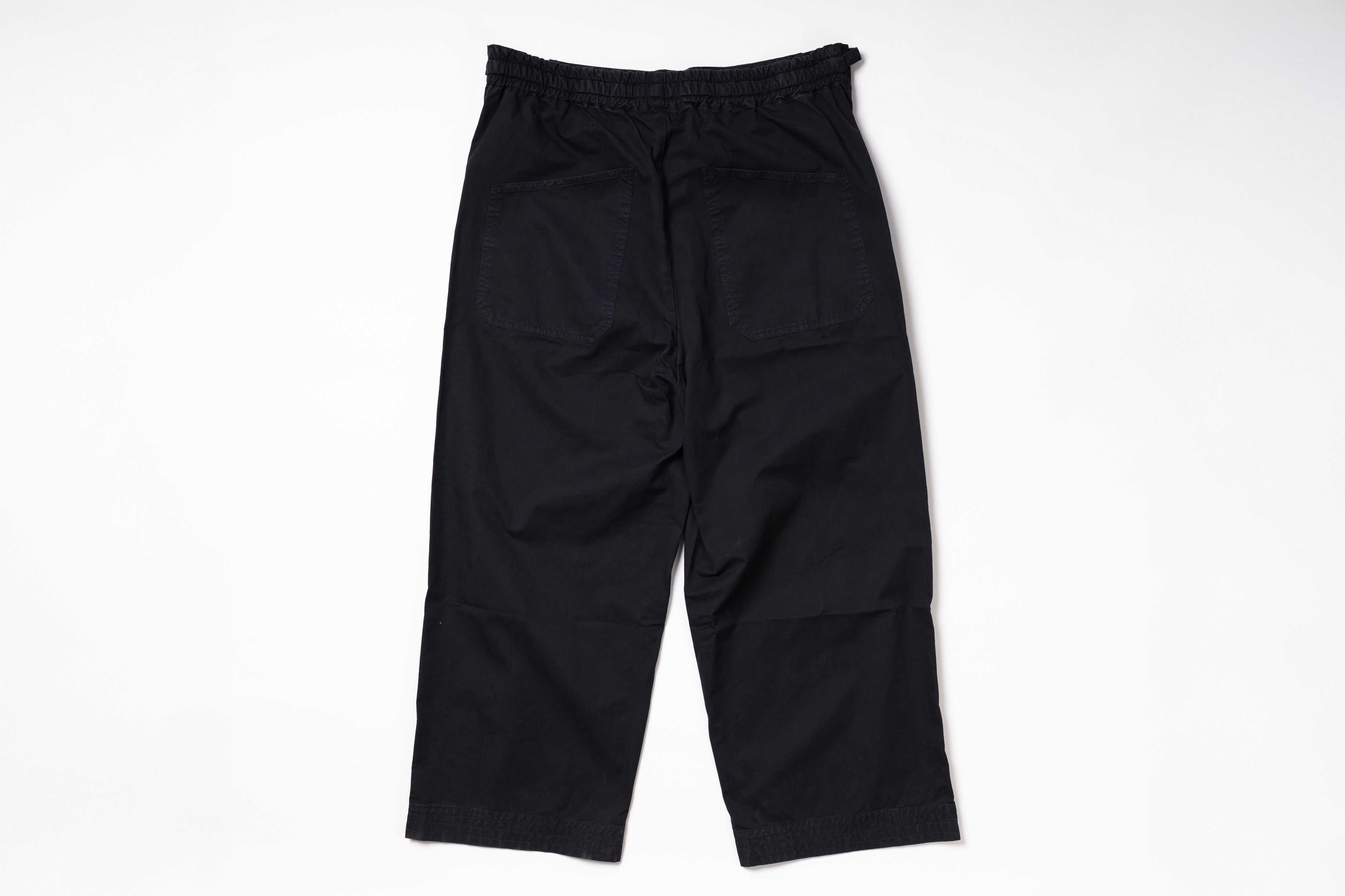 Navy pants on a white background