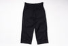 Navy pants on a white background