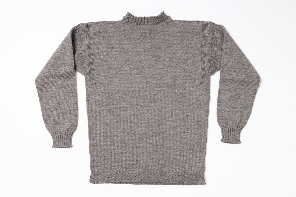 Gray sweater on a white background
