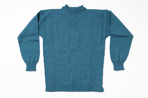 Blue sweater on a white background