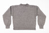 Gray sweater on a white background