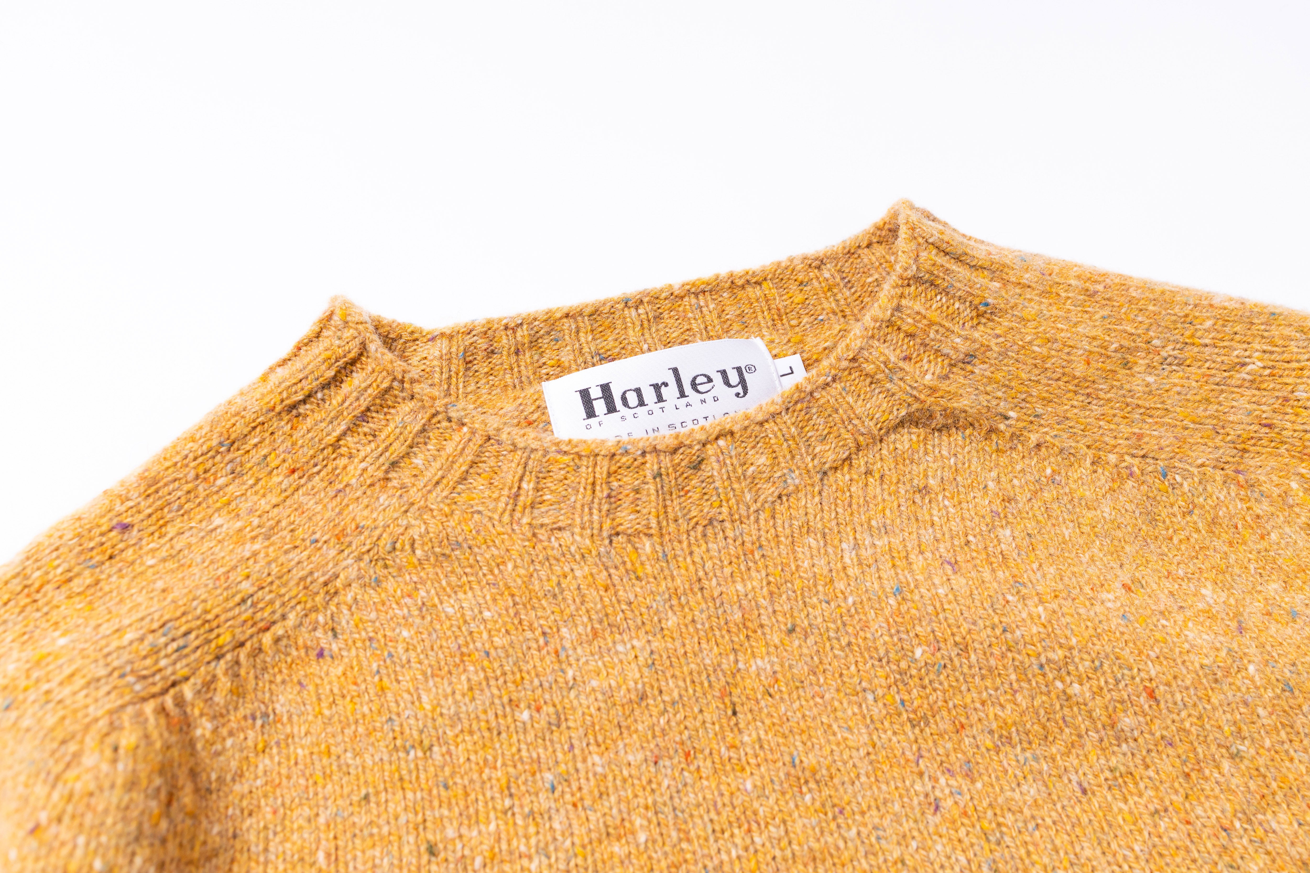 HARLEY OF SCOTLAND - Glenugie Nep Crewneck Sweater in Barra-3