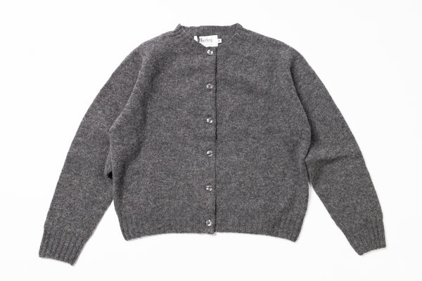 Grey cardigan on a white background