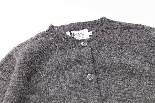 Grey cardigan on a white background