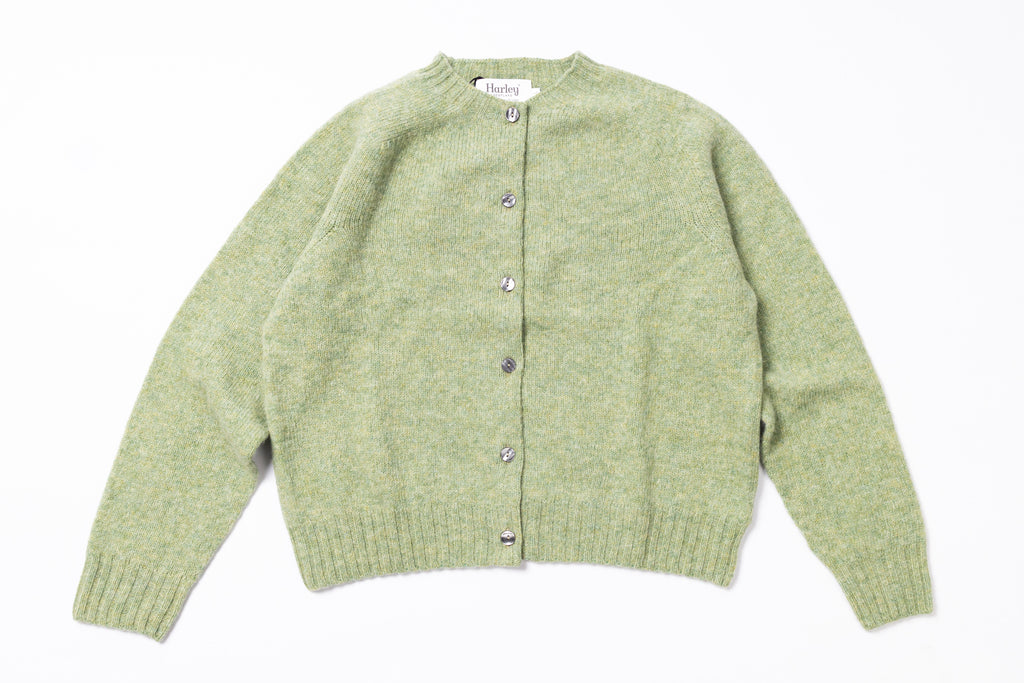 Light Green Cardigan on a white background 